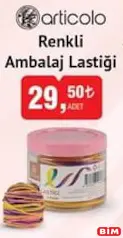 ARTİCOLO RENKLİ AMBALAJ LASTİĞİ